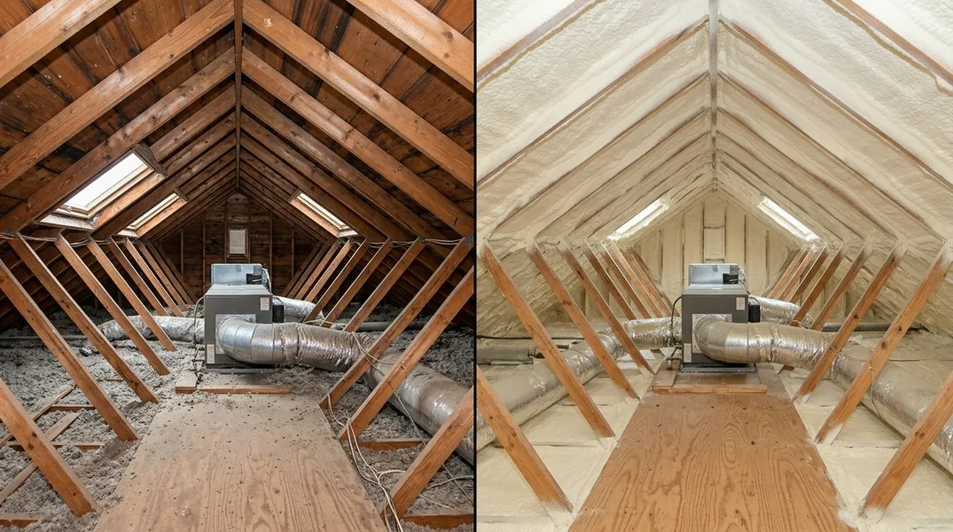 Result spray foam insulation in Durham - Durham Spray Foam Insulation