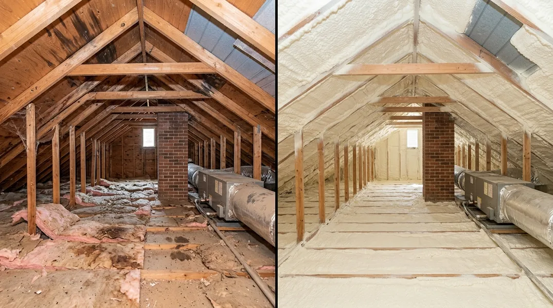 Result spray foam insulation in Durham - Durham Spray Foam Insulation